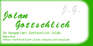 jolan gottschlich business card